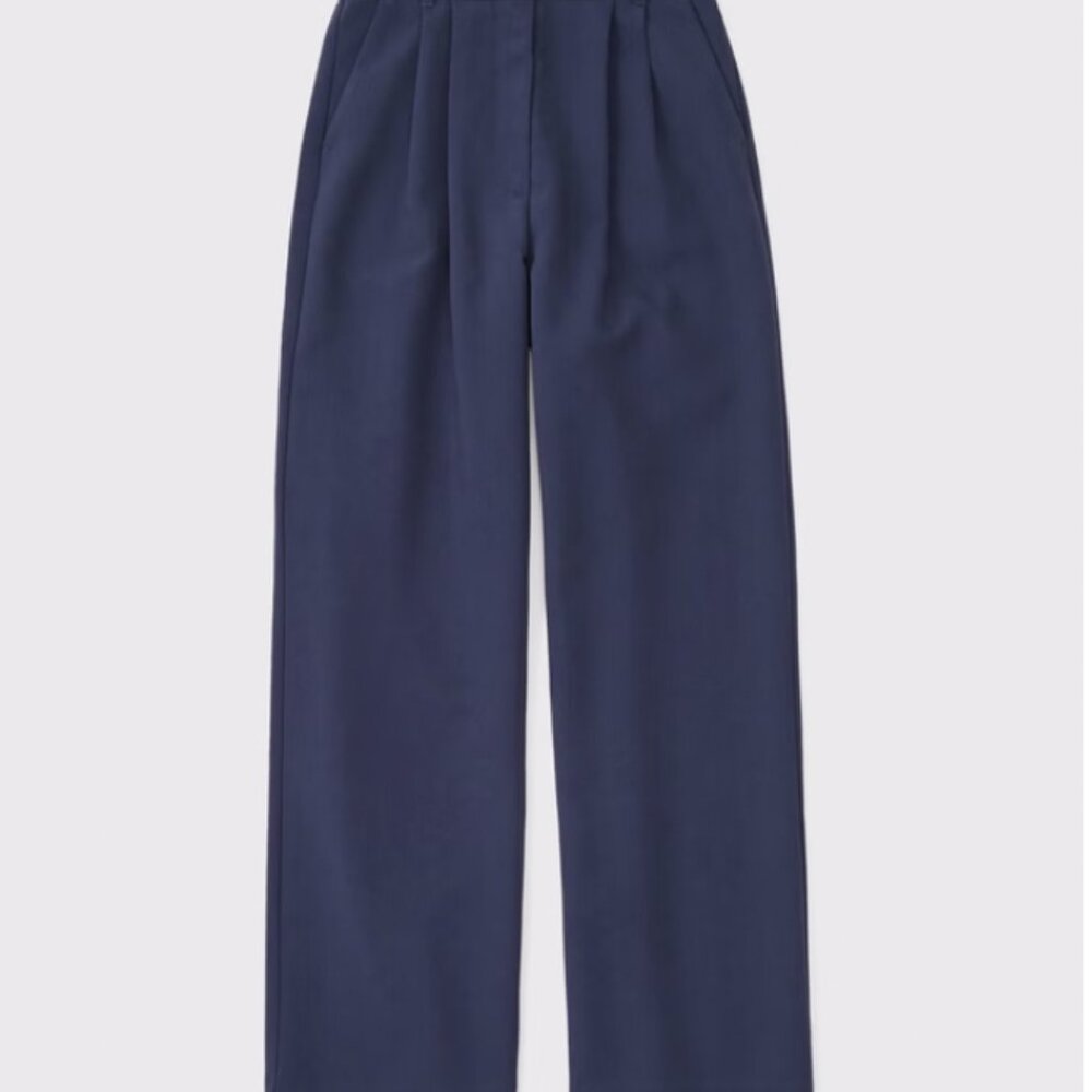 Abercrombie Curve Love Sloan Trouser - Navy (Size 30/10)